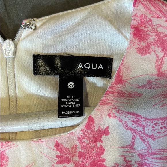 Aqua Pink and White Ruffled Tiered Sundress - Picture 2 of 3